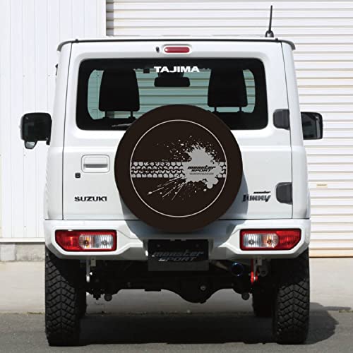 MONSTER SPORT スペアタイヤカバー グラベル 車種専用設計 ジムニー[JB64W] スペアタイヤ用 タイヤカバー 日本製 防水 防塵 劣化防止 保管 収納 771150-5500M_4