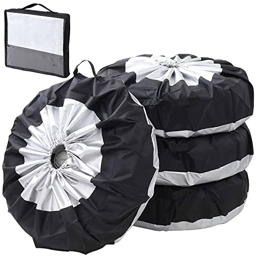 iimono117 タイヤカバー 4本 直径65 幅30cm まで タイヤ 収納 保管カバー 車用タイヤ ホイール タイヤ収納カバー サマータイヤ スタッドレスタイヤ 収納袋 保管 保護