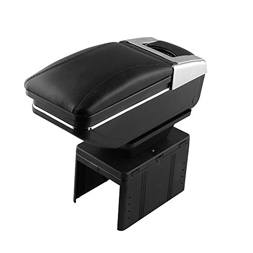 Sporacingrts 汎用 アームレスト 車用収納ボックス コンソール ボックッス 車肘置き 肘掛け 多機能 小物入れ ドリンクホルダー ブラックの通販は 5,700円