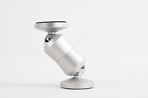 ClutchIt (クラッチイット) オリジナル デュアル マグネット式 可動式 携帯電話ホルダー タブレットマウント (シルバー)