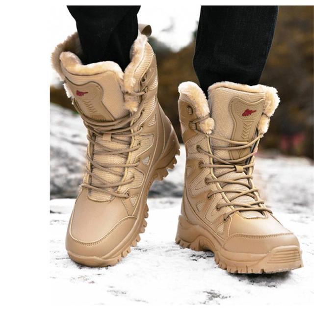 スノーブーツ ロングブーツ メンズ ムートンブーツ 牛革 裏起毛 ウール 厚手 防水 防雪 防寒 厚底 あったか 安定感 滑り止め 雪靴 真冬 ムートンブーツ ロングブーツ メンズ 裏起毛 作業用 スキー ワーク