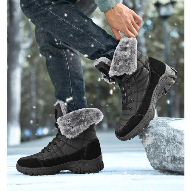 ムートンブーツ ロングブーツ メンズ 裏起毛 作業用 スキー ワーク