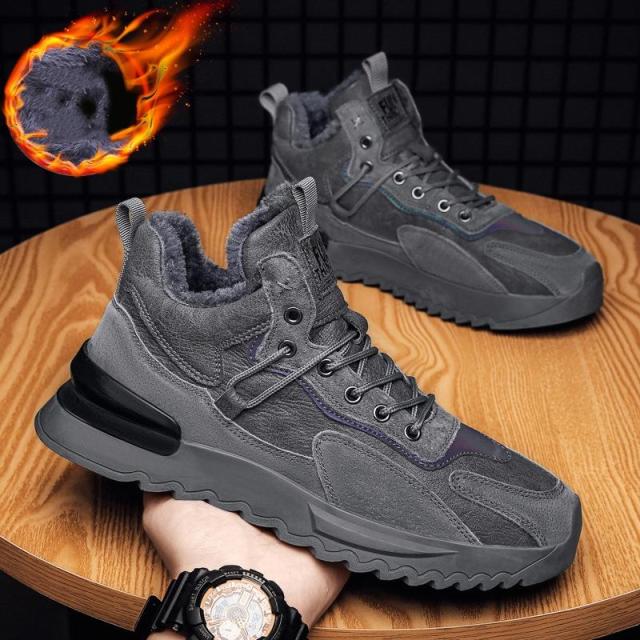 スノーブーツ スノーシューズ ボアブーツ 保暖 冬用 雪用ブーツ 綿靴 雪靴 ムートンブーツ スウェード レースアップ 紐靴 メンズ 防水 防寒 ショート ブーツの通販は 5,215円