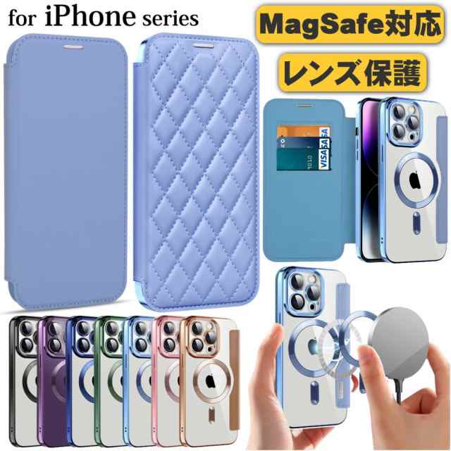 iPhone15 ケース iPhone14 13 magsafe 手帳型 Pro Max プロ マックス スマホ 携帯 アイフォン アイホン カバー マグセーフ 耐衝撃 おしゃれ 韓国 カメラ保護
