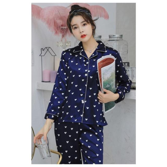 GELATO PIQUE ジェラートピケ　ハート柄サテンルームウェア　上下セット 新品♡ハートサテン上下セット GELATO PIQUE ジェラートピケ ハート柄