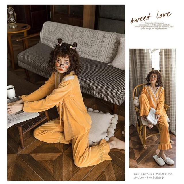 新品 2点パジャマ レディース マタニティーパジャマ 授乳服 春夏秋冬 長袖 マタニティーパジャマ 綿 レース 妊娠 上下セット ルームウェア 部屋着 ママ産前/産後の通販は