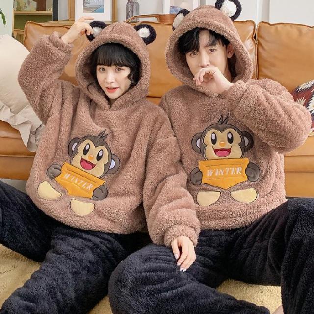 FRUITS ZIPPER FC限定 もこもこパジャマ XL~XXLサイズ FRUITS ZIPPER モコモコパジャマ 上下セット XL〜XXL D.IIZOO