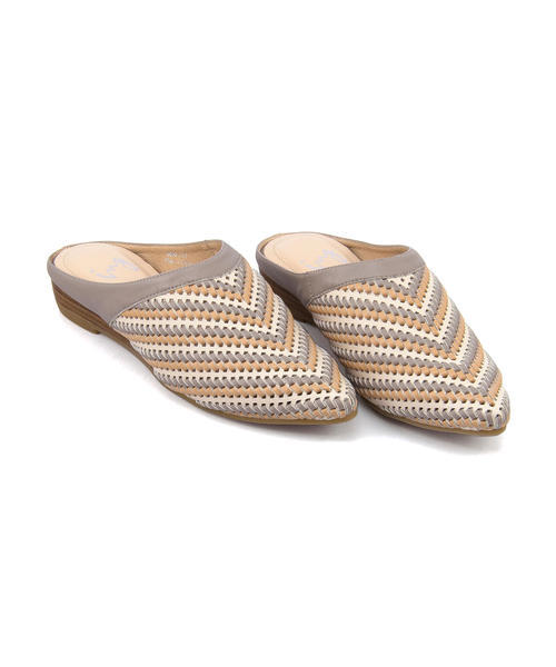 Sale Ing イング レディース 刺しメッシュミュールサンダル 50 ライトグレー の通販はau Pay マーケット シューズショップasbee