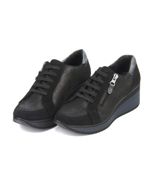 Lince リンセ レディース 厚底ウェッジスニーカー 359 ブラック の通販はau Pay マーケット シューズショップasbee