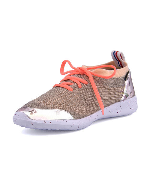 Elle Sport エルスポーツ レディース ラメニットスニーカー 超軽量 Esp ピンク の通販はau Pay マーケット シューズショップasbee