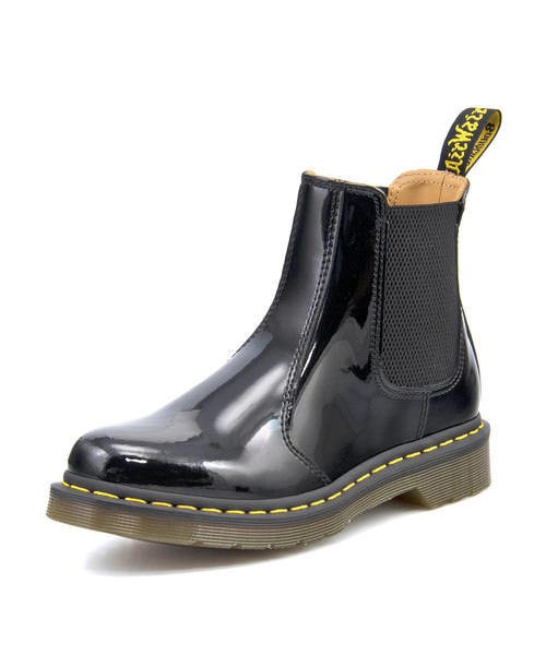 dr martens patent chelsea boots