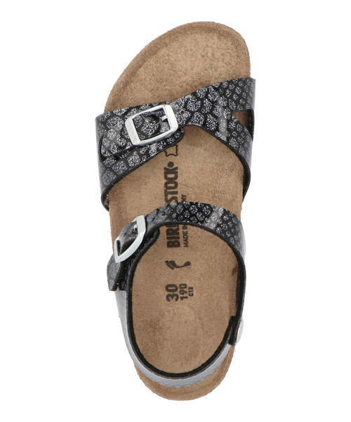 Sale Birkenstock ビルケンシュトック Rio Kids キッズフットベッドサンダル リオキッズ マジックスネークブラックの通販はau Pay マーケット シューズショップasbee