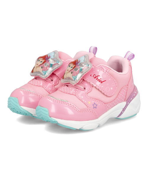 Disney ディズニー アリエル キッズ ライトアップスニーカー 光る靴 2way Dn C1244 ストロベリーの通販はau Pay マーケット シューズショップasbee