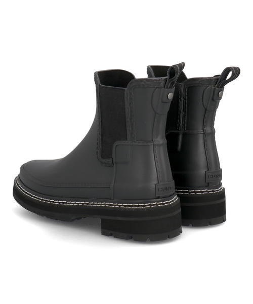 HUNTER ハンター W REF STITCH DETAIL CHELSEA レディースレインブーツ(ウィメンズリファインドスティッチディテールチェルシー) WFS2100RMA BLK ブラック_1