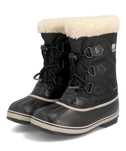 SOREL ソレル YOOT PAC NYLON WP キッズスノーブーツ【防水/保温】(ユートパックナイロンウォータープルーフ) NY1962  010 ブラック｜au PAY マーケット