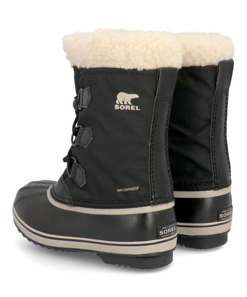 SOREL ソレル YOOT PAC NYLON WP キッズスノーブーツ【防水/保温】(ユートパックナイロンウォータープルーフ) NY1962  010 ブラック｜au PAY マーケット