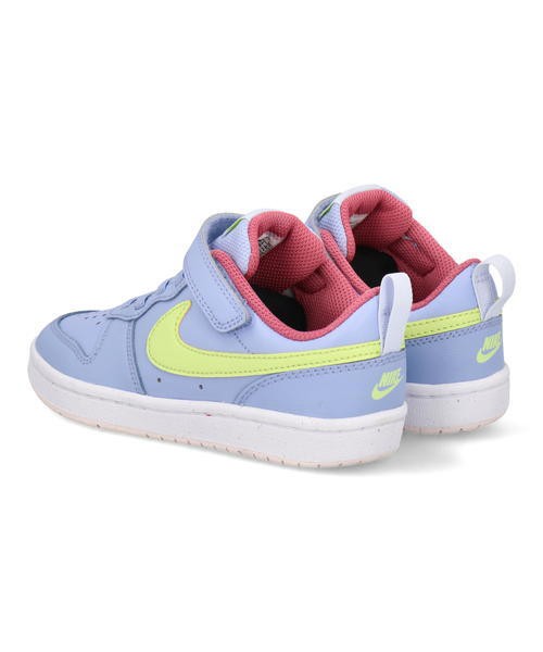 NIKE ナイキ COURT BOROUGH LOW 2 PSV キッズスニーカー(コートバーロウLOW2PSV) BQ5451 405【EC】  コバルトブリス/ライトレモンツイスト｜au PAY マーケット