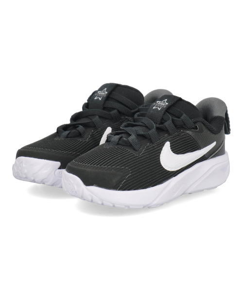 NIKE ナイキ STAR RUNNER 4 NN TD ベビーシューズ(スターランナー4NNTD) DX7616 001 ブラック/ホワイト/アンスラサイト