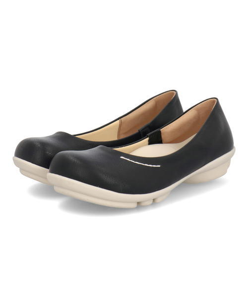 Re:getA リゲッタ 2BALL-ツヴォル レディース プレーンパンプス TB-101 ブラック