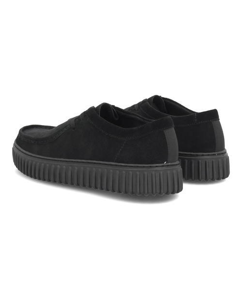 Clarks クラークス TORHILL LO メンズシューズ 厚底(トーヒルロー) 26172019 ブラックスエード_1
