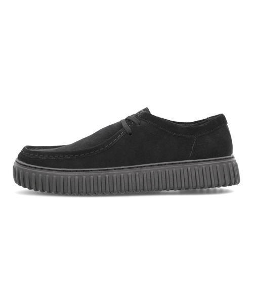 Clarks クラークス TORHILL LO メンズシューズ 厚底(トーヒルロー) 26172019 ブラックスエード_2