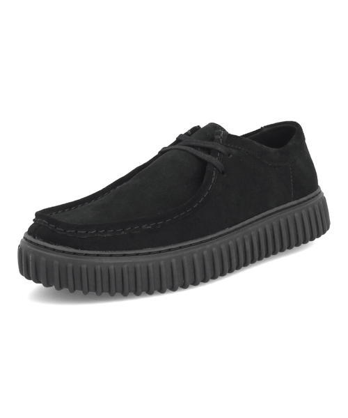 Clarks クラークス TORHILL LO メンズシューズ 厚底(トーヒルロー) 26172019 ブラックスエード_7