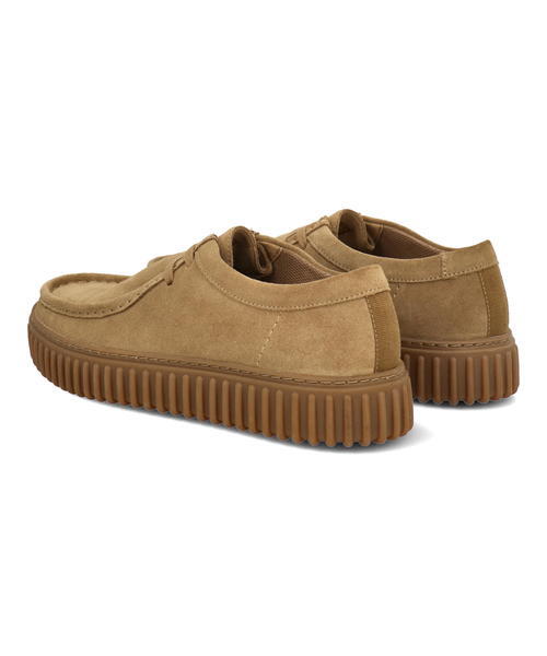 Clarks クラークス TORHILL LO メンズシューズ 厚底(トーヒルロー) 26173471 ダークサンドスエード_1