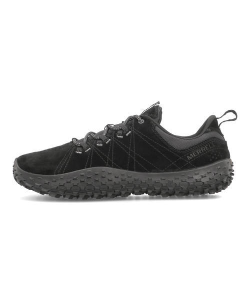 MERRELL メレル WRAPT【本革】レディーススニーカー ベアフット アウトドアシューズ(ラプト) J037754 ブラック/ブラック_2