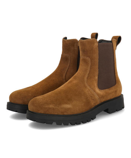 PATRICK COX パトリックコックス メンズ トラッドカジュアルブーツ【本革/幅広3E】サイドゴアスエードブーツ 386171 ブラウンの通販は