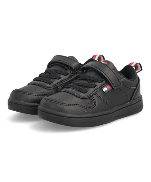 TOMMY HILFIGER トミーヒルフィガー CADE COURT LOW ALT キッズスニーカー(ケイドコートローオルト) TH100936 ブラックの通販は 6,527円