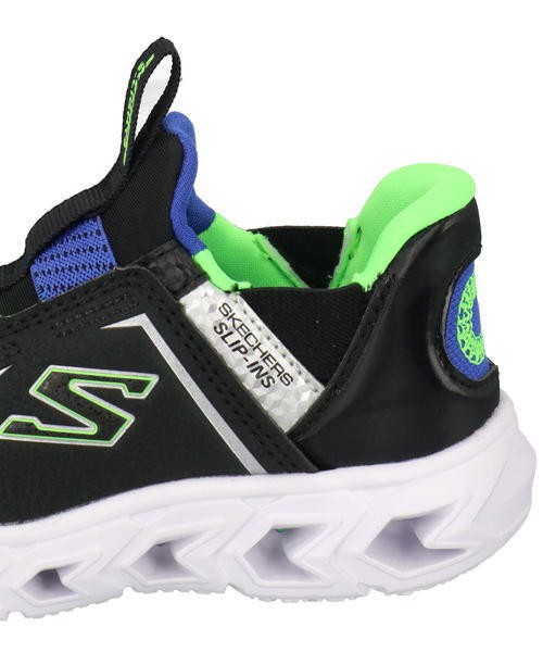 SKECHERS スケッチャーズ SLIP-INS スリップインズ S LIGHTS HYPNO FLASH 2.0 BRISK-BRIGHTS ベビーシューズ(ヒプノフラッシュ) 403830N ブラック/ブルー/ライムの通販は