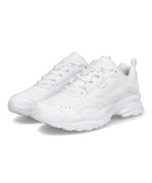 FILA フィラ WOODBLOCK STR メンズ厚底スニーカー(ウッドブロックSTR) 1RM02259E 100 ホワイト【メンズ】