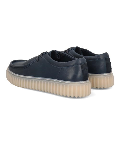 Clarks クラークス TORHILL LO メンズシューズ 厚底(トーヒルロー) 26176216 ネイビーレザーの通販は