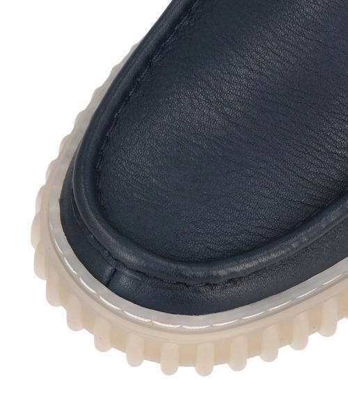 Clarks クラークス TORHILL LO メンズシューズ 厚底(トーヒルロー) 26176216 ネイビーレザーの通販は