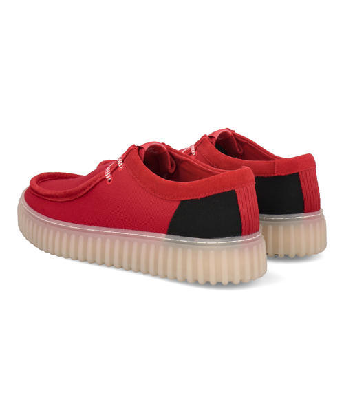Clarks クラークス TORHILL LO メンズシューズ 厚底(トーヒルロー) 26176995 レッドコンビ_1