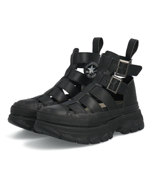 converse コンバース ALL STAR R TREKWAVE GLADIATOR HI レディーススニーカーサンダル(オールスターRトレックウエーブグラディエーターHI) 31311940 ブラック