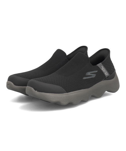 SKECHERS スケッチャーズ SLIP-INS スリップインズ GO WALK MASSAGE FIT-CURRENT メンズスニーカー(ゴーウォークマッサージフィット) 216411 ブラック/グレー