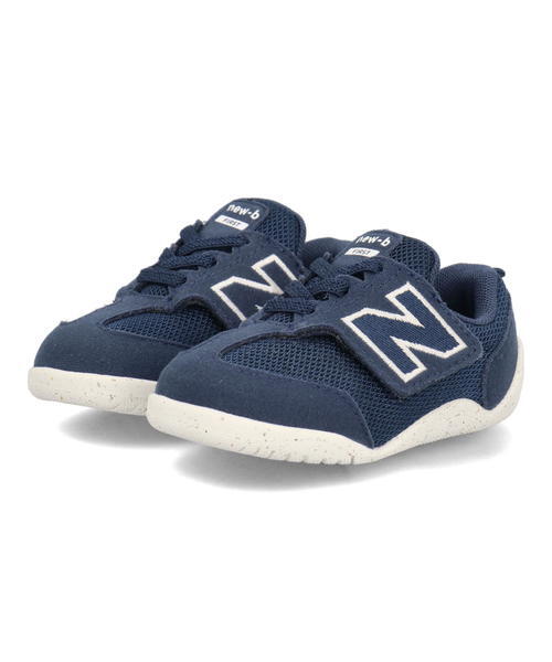 new balance ニューバランス NEW-B FIRST (NW1ST)【パカっと開く両開きベルト/脱ぎ履き簡単】ベビースニーカー ファーストシューズ 730540 NV ネイビー