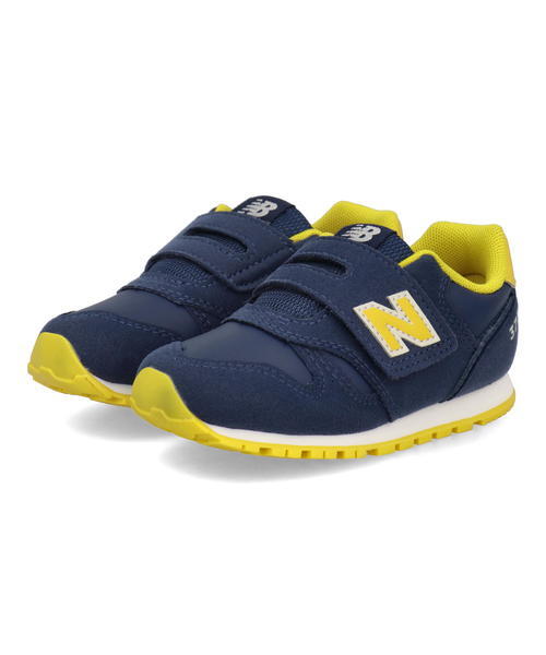new balance ニューバランス IZ373 ベビースニーカー ベビーシューズ 子供靴 ワンベルト 731373 VJ2 ネイビーの通販は 5,387円