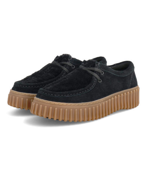 Clarks クラークス TORHILL BEE レディースシューズ 厚底 モカシン(トーヒルビー) 26179110 ブラックインタレスト
