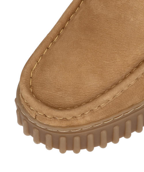 Clarks クラークス TORHILL MOSS レディースシューズ 厚底 ハイカット(トーヒルモス) 26179359 ライトタンヌバック モカシン