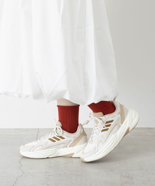 adidas アディダス OZWAVE 2.0 U レディーススニーカー 厚底(オズウェーブ2.0U) JI1587 オフホワイト/ブロンズストレータ/クリアブラウンの通販は 5,775円