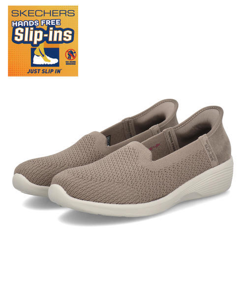 SKECHERS スケッチャーズ SLIP-INS スリップインズ ARYA-SWEET VOICE【超軽量】レディーススリッポン(アリアスイートボイス) 158873 TPE トープの通販は 10,890円