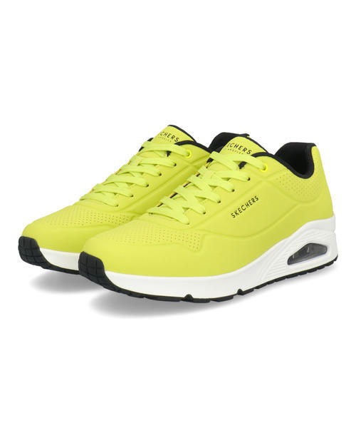 SKECHERS スケッチャーズ UNO-STAND ON AIR メンズスニーカー 厚底(ウノスタンドオンエア) 52458 NYLM ネオンイエロー/ライム