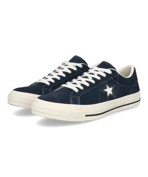 converse コンバース ONE STAR SUEDE【本革】レディースレザースニーカー(ワンスタースエード) 35200862 ネイビー【レディース】