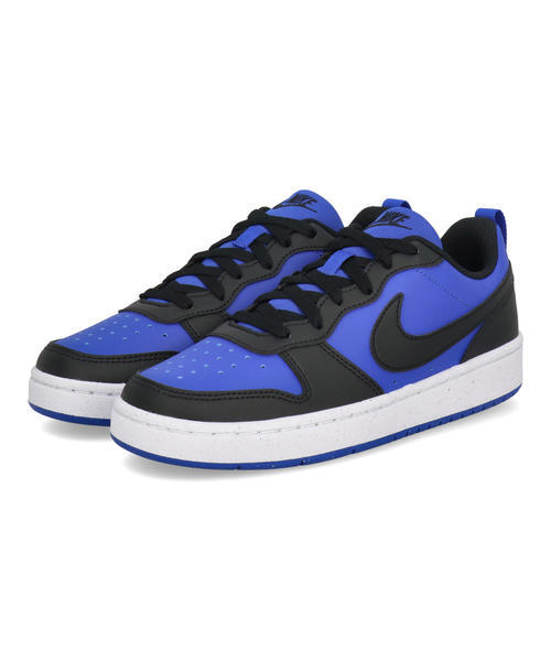 NIKE ナイキ COURT BOROUGH LOW RECRAFT GS キッズスニーカー ひも靴 子供靴(コートボローLOWリクラフトGS) HM6293 480 ゲームロイヤル/ブラック/ホワイト スニーカー