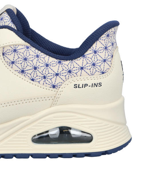 SKECHERS スケッチャーズ SLIP-INS スリップインズ UNO-WAGARA-HAPPINESS【ワイド】レディース厚底スニーカー(ウノワガラハピネス) 177904W OFWT オフホワイト_8