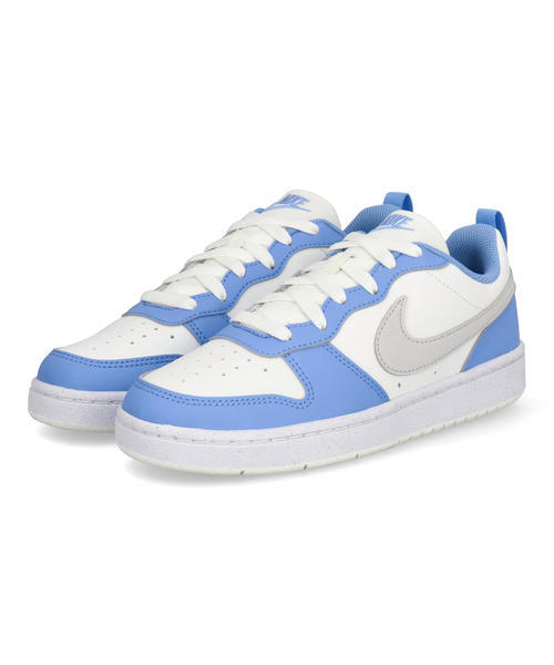 NIKE ナイキ COURT BOROUGH LOW RECRAFT GS キッズスニーカー ひも靴 子供靴(コートボローLOWリクラフトGS) DV5456 128 サミットホワイト/バストグレー