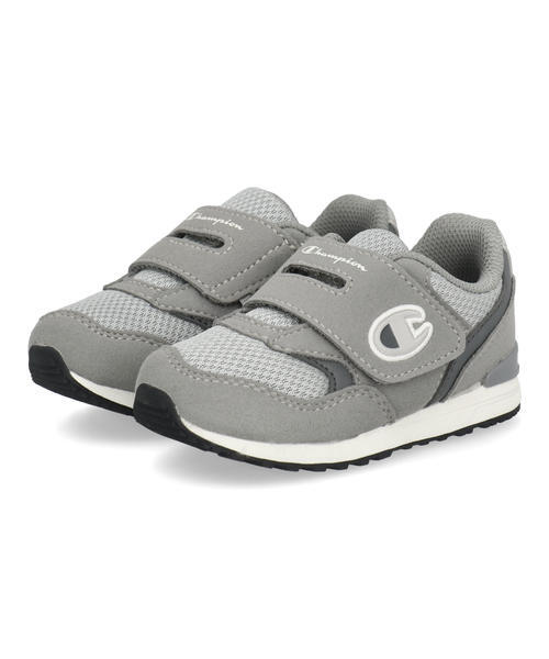 Champion チャンピオン B200 ベビーシューズ ワンベルト スニーカー KE75404 グレー