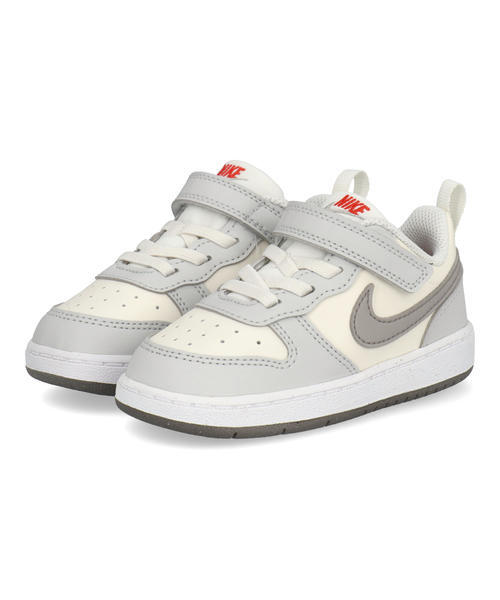NIKE ナイキ COURT BOROUGH LOW RECRAFT TD べビースニーカー 子供靴 シューズ(コートボローLOWリクラフトTD) DV5458-127 セイル/カレッジグレー/フォトンダスト